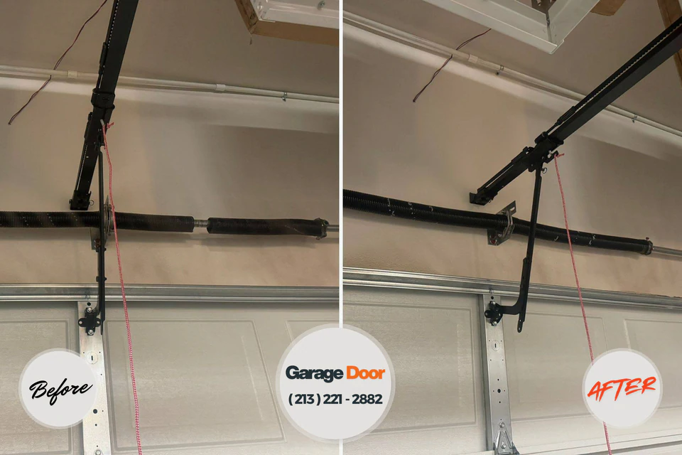 Before and after: garage door repair West Leechburg, PA